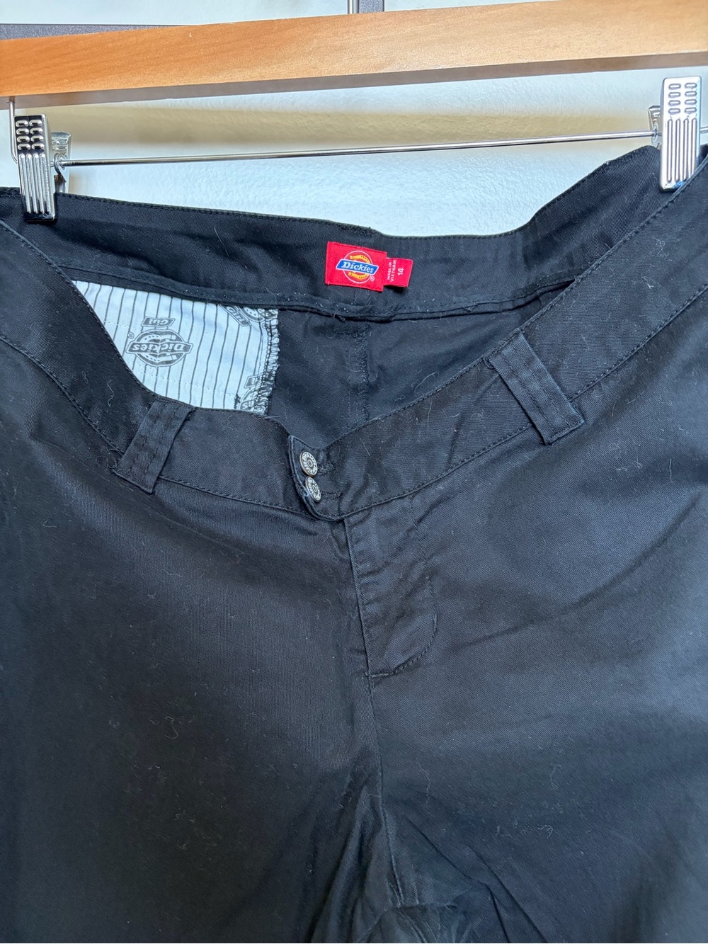 Dickies Black Straight-Leg Work Chinos - Picture 6 of 6